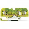 3-проводные клеммы с заземлением WAGO CAGE CLAMP® для DIN-рейки 35 x 15 и 35 x 7.5, 6.00 мм 1132609
