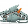 Клеммы проходные 3-проводные WAGO CAGE CLAMP® 6 мм с тестовым разъемом для цепей трансформаторов тока 1132624