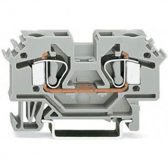 2-проводные проходные клеммы WAGO CAGE CLAMP® для исполнений Ex i, 6 мм², синие 1132653 2-проводные проходные клеммы WAGO CAGE CLAMP® для исполнений Ex i, 6 мм², синие 1132653
