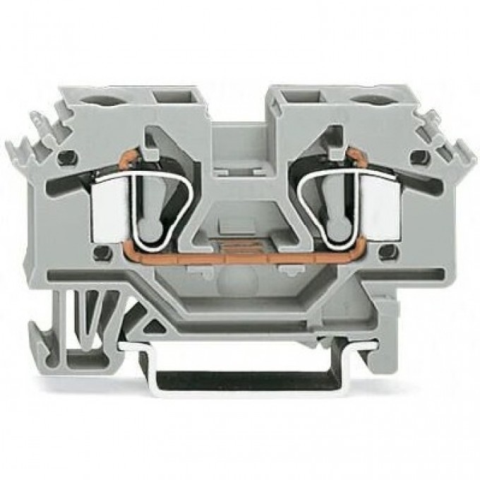 Проходные клеммы WAGO CAGE CLAMP® 2-проводные для DIN-рейки 35x15 и 35x7.5, 6 мм² 1132654