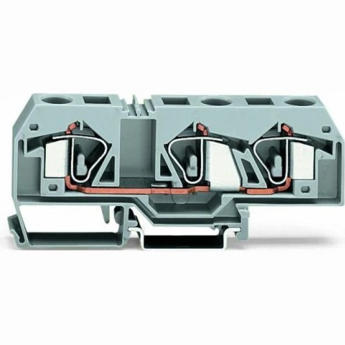3-проводные проходные клеммы WAGO CAGE CLAMP® 16 мм для DIN-рейки 35x15 и 35x7.5 1132692