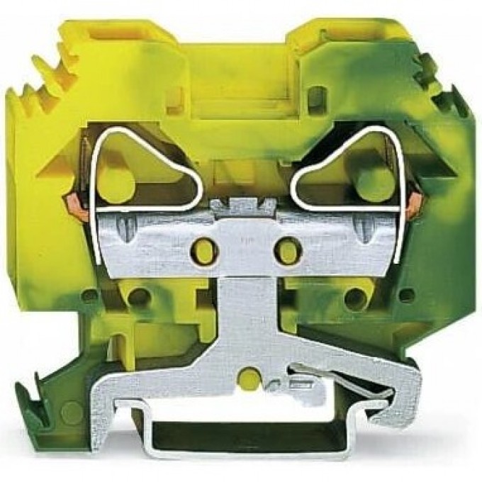 Клемма заземления WAGO CAGE CLAMP® 2-проводная 16 мм для DIN-рейки 1132705