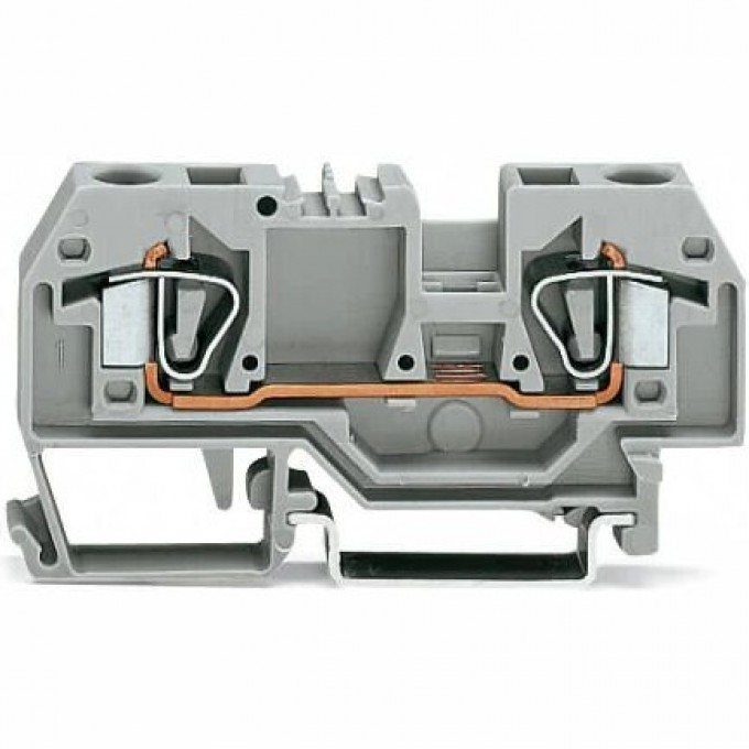 Клеммы проходные 2-проводные WAGO CAGE CLAMP® для DIN-рейки 35x15 и 35x7.5 мм, сечение 6.00 мм 1132713