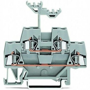 Двухуровневые проходные клеммы WAGO CAGE CLAMP® для DIN-рейки 2.5 мм 1132824 Двухуровневые проходные клеммы WAGO CAGE CLAMP® для DIN-рейки 2.5 мм 1132824