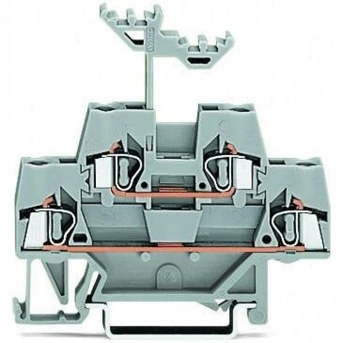 Двухуровневые проходные клеммы WAGO CAGE CLAMP® для DIN-рейки 2.5 мм 1132824