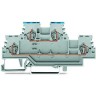 Двухуровневые проходные клеммы WAGO CAGE CLAMP® для DIN-рейки 1.5 мм серые 1132893