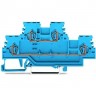 Двухуровневые проходные клеммы WAGO CAGE CLAMP® для Ex i, 1.5 мм², синие 1132897