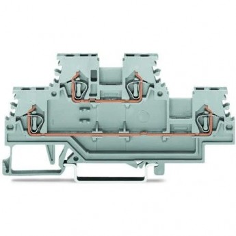 Двухуровневые проходные клеммы WAGO L/L для DIN-рейки 35x15 и 35x7.5 CAGE CLAMP 1.5 мм 1132898 Двухуровневые проходные клеммы WAGO L/L для DIN-рейки 35x15 и 35x7.5 CAGE CLAMP 1.5 мм 1132898