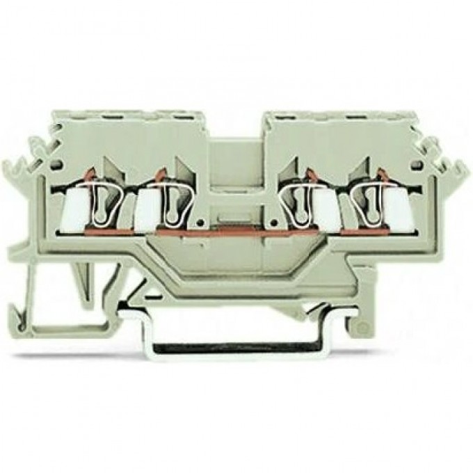Клеммы проходные 4-проводные WAGO CAGE CLAMP® 1.5 мм для DIN-рейки Ex e II 1132941