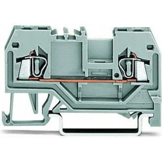 Клеммы проходные 2-проводные WAGO CAGE CLAMP® 1.5 мм для DIN-рейки 35 x 15 и 35 x 7.5 1132952