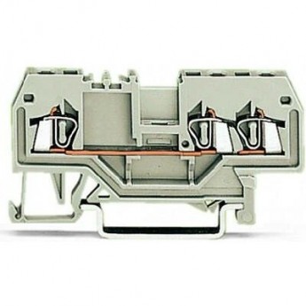 Клеммы проходные 3-проводные WAGO CAGE CLAMP® 1.5 мм для Ex e II на DIN-рейку 1132973 Клеммы проходные 3-проводные WAGO CAGE CLAMP® 1.5 мм для Ex e II на DIN-рейку 1132973