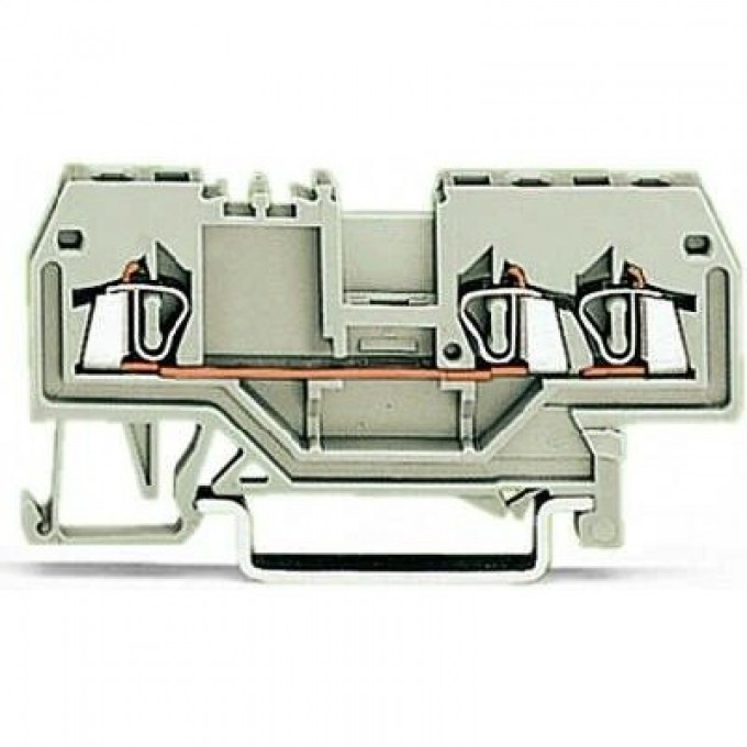 Клеммы проходные 3-проводные WAGO CAGE CLAMP® 1.5 мм для Ex e II на DIN-рейку 1132973