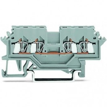 Клеммы проходные 4-проводные WAGO CAGE CLAMP® 1.5 мм для Ex i, синие 1132989 Клеммы проходные 4-проводные WAGO CAGE CLAMP® 1.5 мм для Ex i, синие 1132989