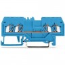 Клеммы проходные 4-проводные WAGO CAGE CLAMP® 1.5 мм для Ex i, синие 1132992