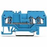 Клеммы проходные 3-проводные WAGO CAGE CLAMP® 1.5 мм для Ex i, синие 1133006