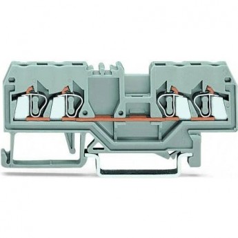 Клеммы проходные 4-проводные WAGO CAGE CLAMP® 2.5 мм для DIN-рейки 1133024 Клеммы проходные 4-проводные WAGO CAGE CLAMP® 2.5 мм для DIN-рейки 1133024