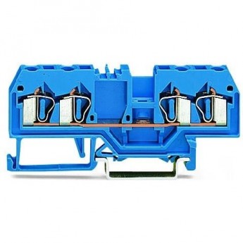 4-проводные проходные клеммы WAGO CAGE CLAMP® 2.5 мм для исполнений Ex i синие 1133025 4-проводные проходные клеммы WAGO CAGE CLAMP® 2.5 мм для исполнений Ex i синие 1133025