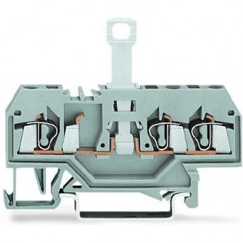 Клеммы WAGO 3-проводные с размыкателем для DIN-рейки 35x15 и 35x7.5 CAGE CLAMP® 2.5 мм 1133042