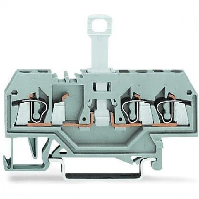 Клеммы WAGO 3-проводные с размыкателем для DIN-рейки 35x15 и 35x7.5 CAGE CLAMP® 2.5 мм 1133042