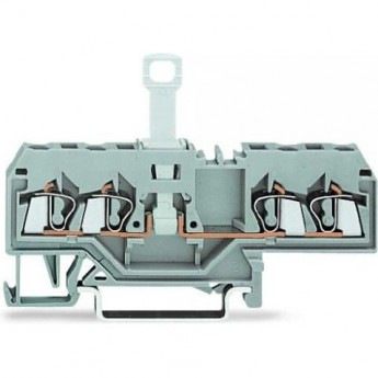 4-проводные клеммы с размыкателем WAGO CAGE CLAMP® для DIN-рейки 35x15 и 35x7.5 мм 1133069 4-проводные клеммы с размыкателем WAGO CAGE CLAMP® для DIN-рейки 35x15 и 35x7.5 мм 1133069