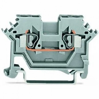 Клеммы проходные 2-проводные WAGO CAGE CLAMP® 2.5 мм для DIN-рейки Ex e II 1133070 Клеммы проходные 2-проводные WAGO CAGE CLAMP® 2.5 мм для DIN-рейки Ex e II 1133070