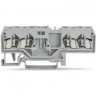 Клеммы базовые 4-проводные WAGO CAGE CLAMP® для DIN-рейки 35x15 и 35x7.5 мм 2.5 мм 1133073
