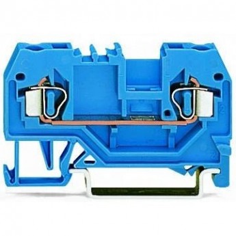 2-проводные проходные клеммы WAGO CAGE CLAMP® 2.5 мм для исполнений Ex i синие 1133083 2-проводные проходные клеммы WAGO CAGE CLAMP® 2.5 мм для исполнений Ex i синие 1133083