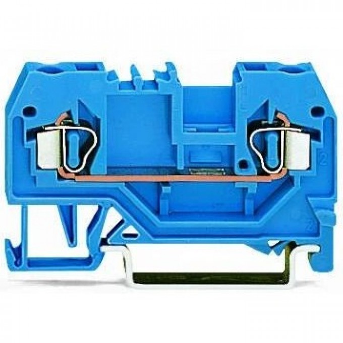 2-проводные проходные клеммы WAGO CAGE CLAMP® 2.5 мм для исполнений Ex i синие 1133083