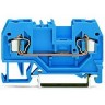 2-проводные проходные клеммы WAGO CAGE CLAMP® 2.5 мм для исполнений Ex i синие 1133083
