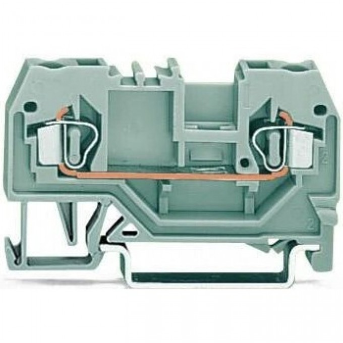 Клеммы проходные 2-проводные WAGO CAGE CLAMP® 2.5 мм для DIN-рейки, центральная маркировка 1133084