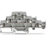 Трехуровневые клеммы WAGO CAGE CLAMP® для DIN-рейки 35 мм, 2.5 мм², серые 1133089