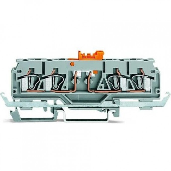 4-проводные клеммы с размыкателем WAGO CAGE CLAMP® 2.5 мм оранжевые 1133091