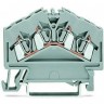 Клеммы проходные 4-проводные WAGO CAGE CLAMP® 2.5 мм для DIN-рейки 1133095
