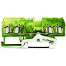 Клеммы с заземлением WAGO 4-проводные CAGE CLAMP® 2.5 мм для DIN-рейки Ex e II 1133122