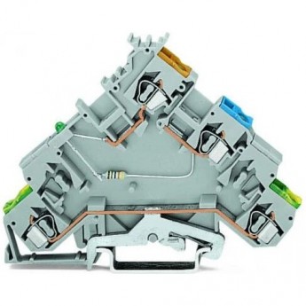 Клеммы питания для NPN-датчиков WAGO с зеленым светодиодом 2.5 мм CAGE CLAMP® 1133148 Клеммы питания для NPN-датчиков WAGO с зеленым светодиодом 2.5 мм CAGE CLAMP® 1133148
