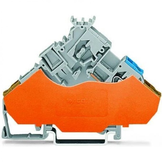 Клемма 2-проводная для исполнительных устройств WAGO CAGE CLAMP® 2.5 мм серая 1133150