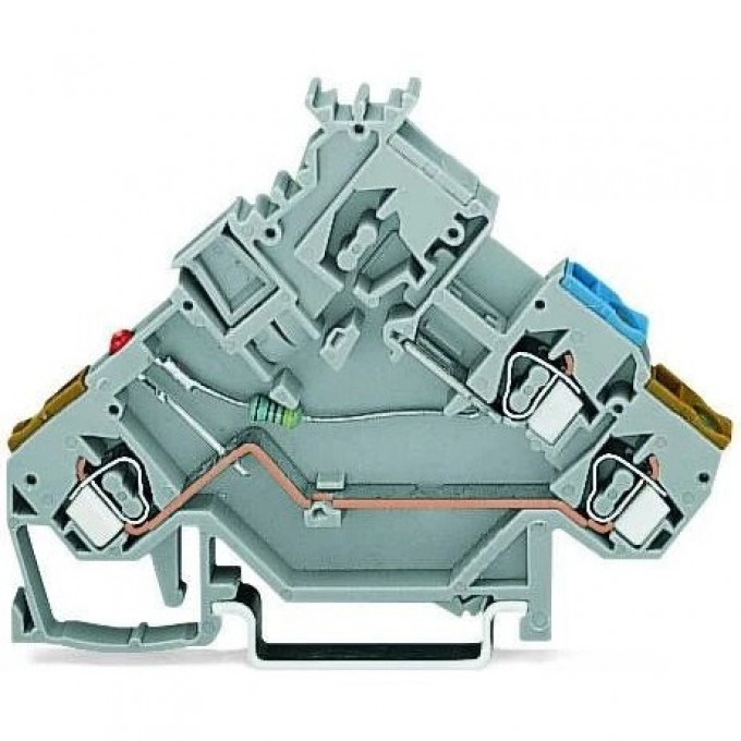 Клемма WAGO 2-проводная для устройств с красным светодиодом CAGE CLAMP® 2.5 мм 1133156