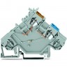 2-проводные клеммы WAGO CAGE CLAMP® с диодом 1N4007 для устройств, 2.5 мм, серые 1133158