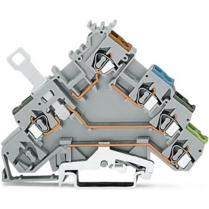 Клеммы с датчиком WAGO CAGE CLAMP® 4-проводные серые 2.5 мм 1133171