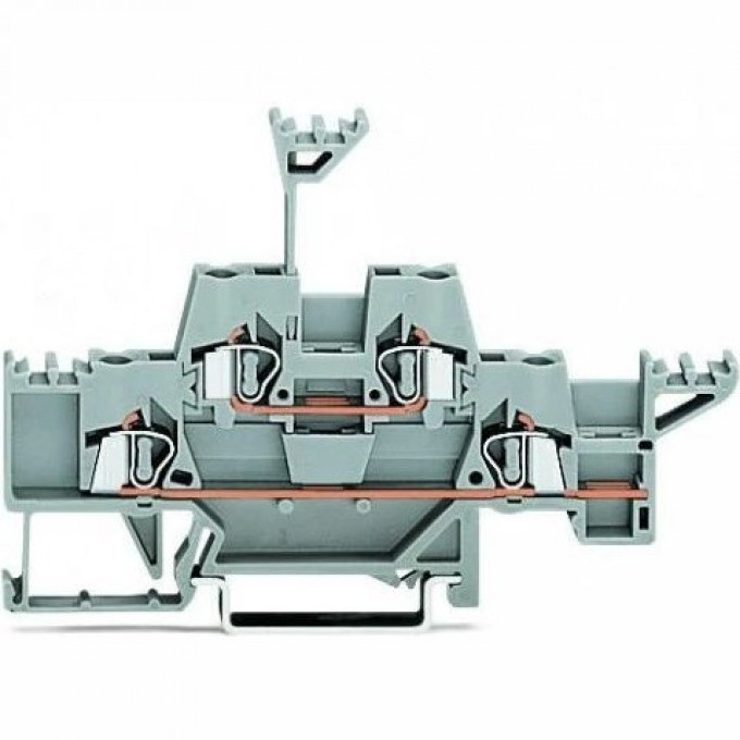 Двухуровневые проходные клеммы WAGO CAGE CLAMP® для DIN-рейки 2.5 мм 1133177