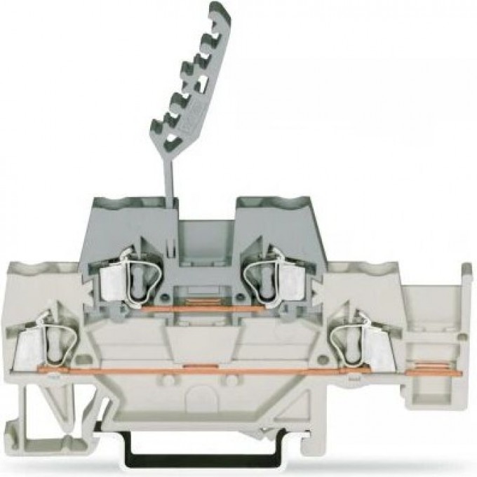 Двухуровневые проходные клеммы WAGO CAGE CLAMP® для DIN-рейки 2.5 мм 1133178