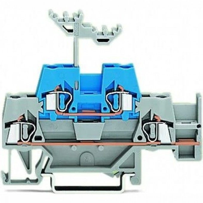 Двухуровневые проходные клеммы WAGO CAGE CLAMP® для DIN-рейки 2.5 мм 1133181