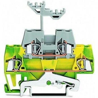 Двухуровневые клеммы WAGO CAGE CLAMP® с заземлением и проходные для DIN-рейки 35x15 и 35x7.5 мм, сечение 2.5 мм 1133188 Двухуровневые клеммы WAGO CAGE CLAMP® с заземлением и проходные для DIN-рейки 35x15 и 35x7.5 мм, сечение 2.5 мм 1133188