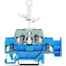 Двухуровневые клеммы WAGO CAGE CLAMP® для DIN-рейки 2.5 мм с доп. позицией для перемычки 1133189