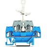 Двухуровневые клеммы для DIN-рейки WAGO CAGE CLAMP® 2.5 мм синие/серые 1133190