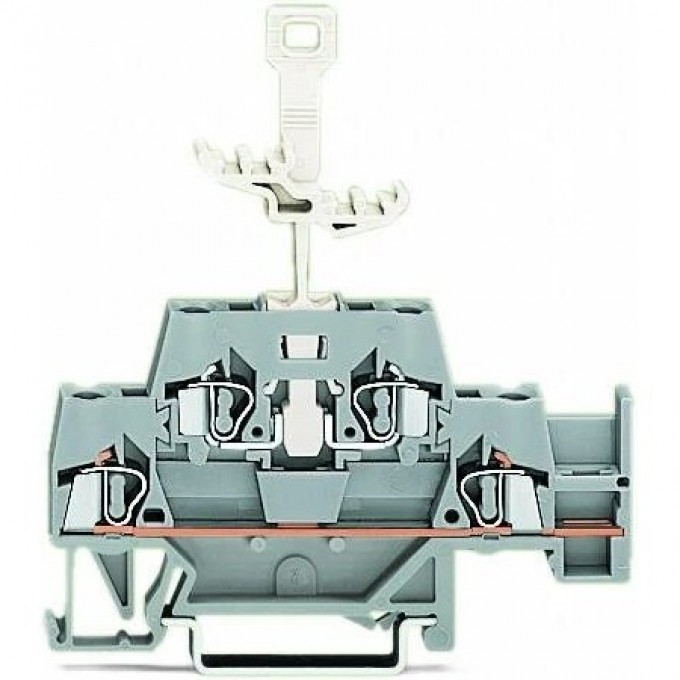 Двухуровневые проходные клеммы WAGO CAGE CLAMP® для DIN-рейки 2.5 мм 1133193