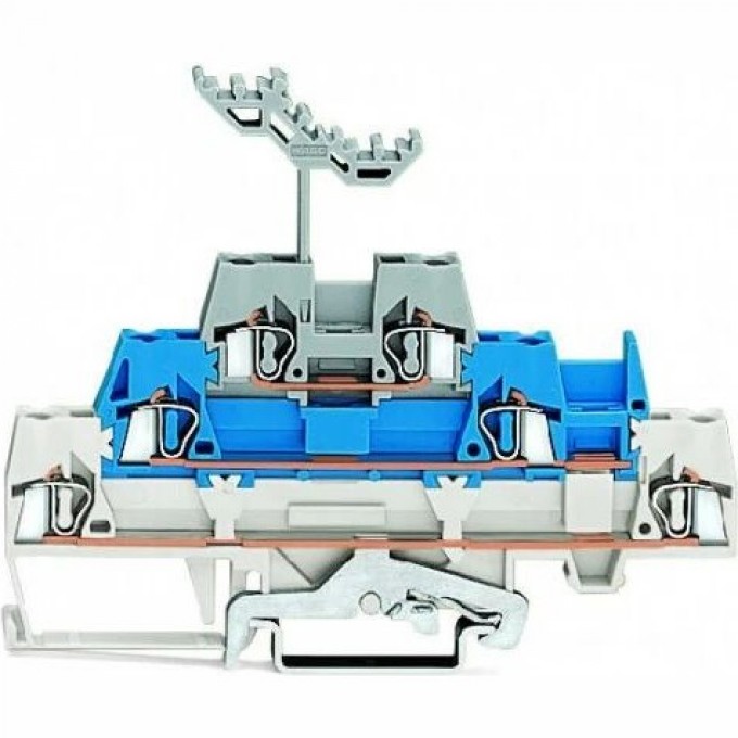 Трехуровневые проходные клеммы WAGO CAGE CLAMP® для DIN-рейки 2.5 мм 1133199