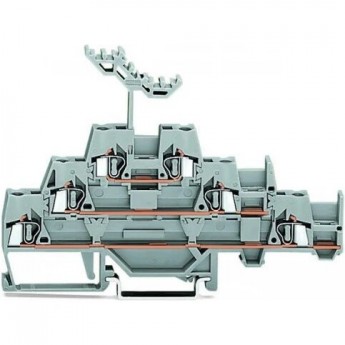 Трехуровневые проходные клеммы WAGO CAGE CLAMP® для DIN-рейки 2.5 мм 1133207 Трехуровневые проходные клеммы WAGO CAGE CLAMP® для DIN-рейки 2.5 мм 1133207