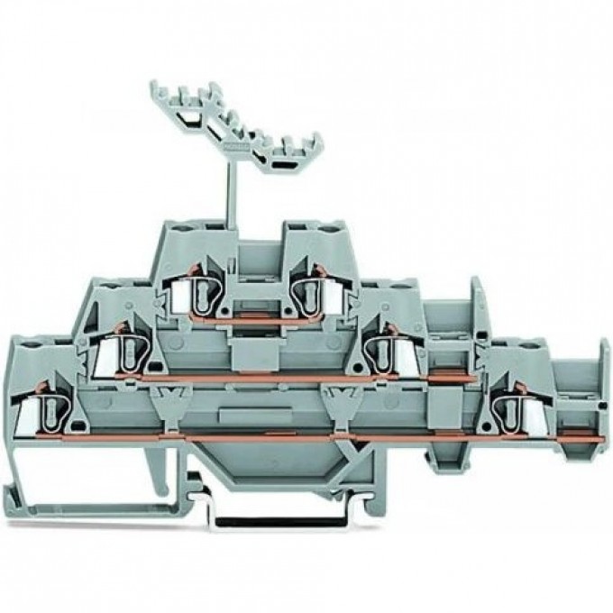 Трехуровневые проходные клеммы WAGO CAGE CLAMP® для DIN-рейки 2.5 мм 1133207