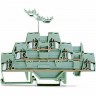 Трехуровневые проходные клеммы WAGO CAGE CLAMP® для DIN-рейки 2.5 мм 1133208